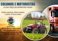 25 DE JULHO DIA DO COLONO E MOTORISTA